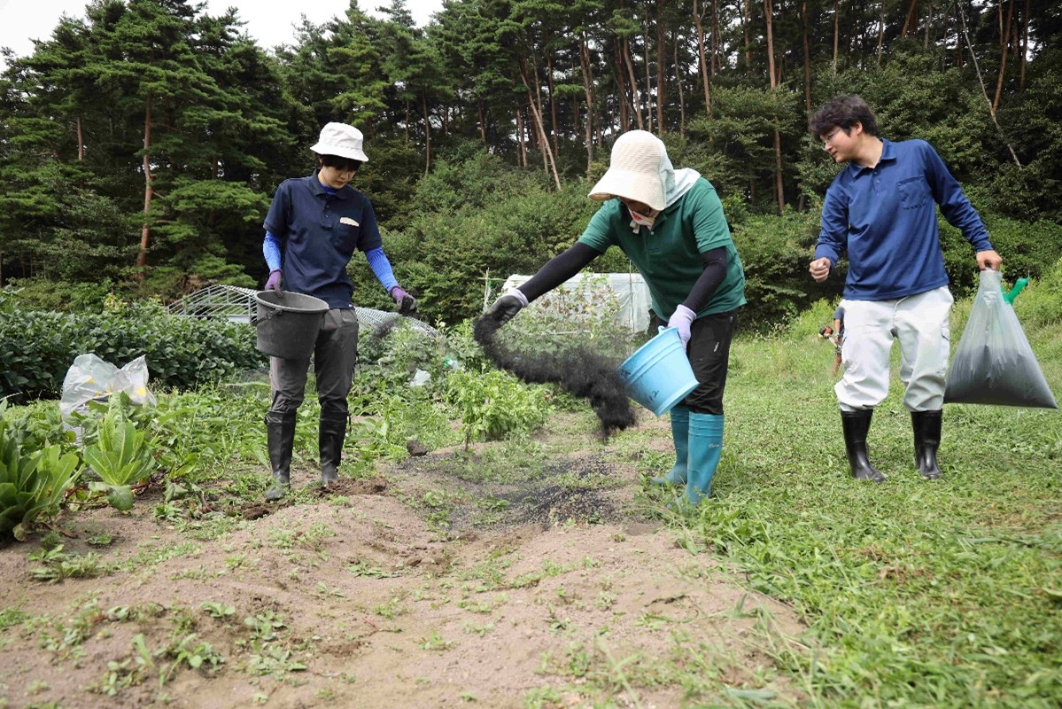 JA中央会のバイオ炭普及による農山村活性化